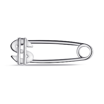 Фото Срібна шпилька Долар (арт. 7511/7117-р)