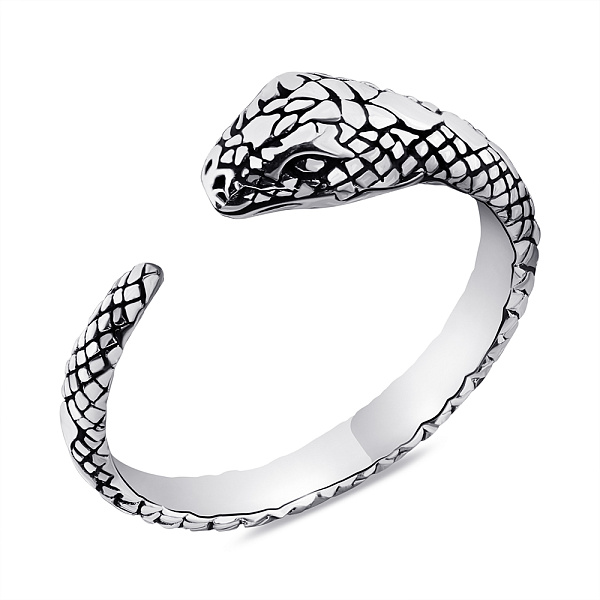 Безразмерное кольцо Змея из серебра (арт. 7901/6313) – изображение 1
