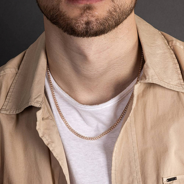 Цепочка из красного золота плетения Ручеек (арт. ц3013425) – изображение 2