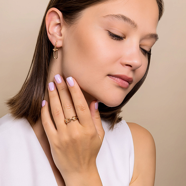 Серьги из красного золота (арт. 1091467/1) – изображение 3