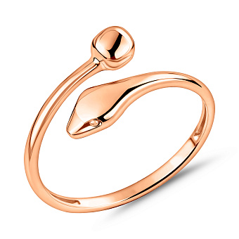 Фото Золота каблучка Змія (арт. 1401028)