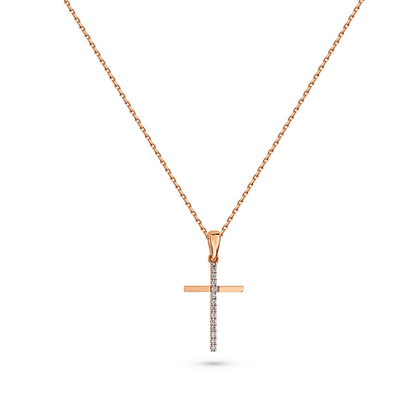 Кольє з червоного золота з діамантами (арт. Ц011279005) – зображення 1