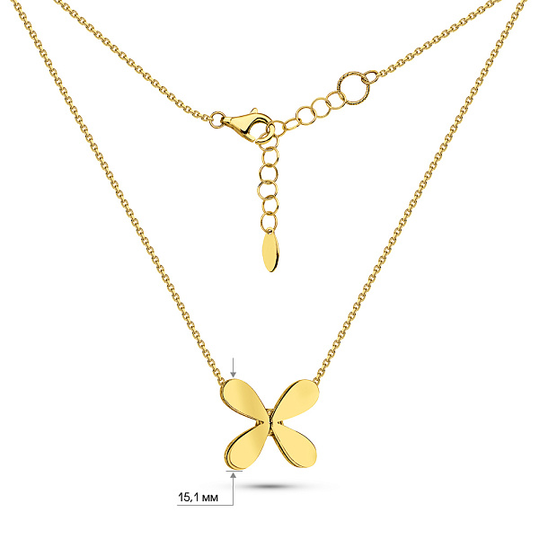 Колье из желтого золота Francelli (арт. 352905ж) – изображение 5