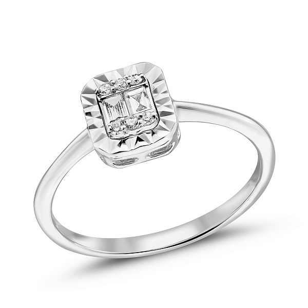 Золота каблучка з діамантами (арт. К341399010б) – зображення 1