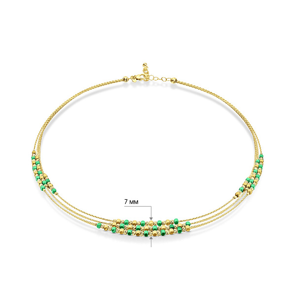 Золотое колье Orbit (арт. 352664жз) – изображение 4