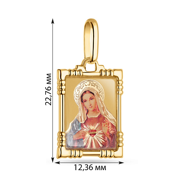 Ладанка з жовтого золота (арт. 401000жМ) – зображення 2