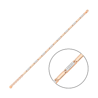 Золотий браслет з діамантами (арт. Б011524050)