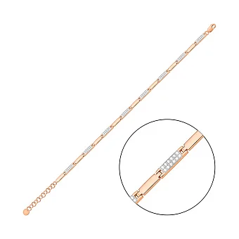 Золотий браслет з діамантами (арт. Б011524050)