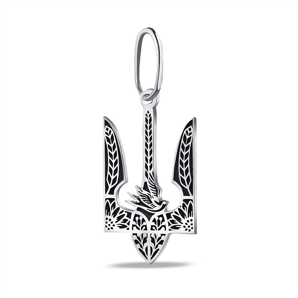 Серебряный кулон подвес Тризубец (арт. 7903/А001/10пю) – изображение 1