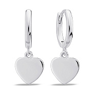 Фото Серебряные серьги с сердечками (арт. 7502/9695/10)