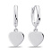 Серебряные серьги с сердечками (арт. 7502/9695/10) – изображение 1