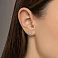 Сережки з білого золота з діамантами (арт. С341459070б) – зображення 2