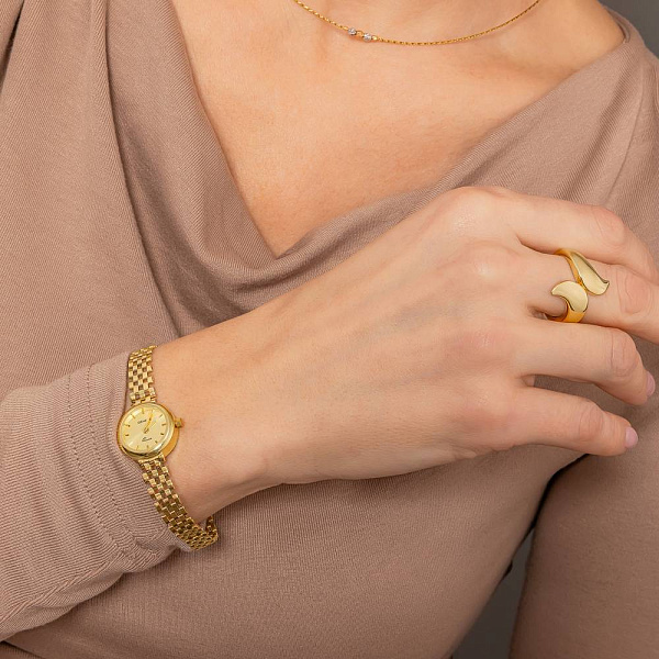 Кольцо из желтого золота без камней (арт. 156611ж) – изображение 4