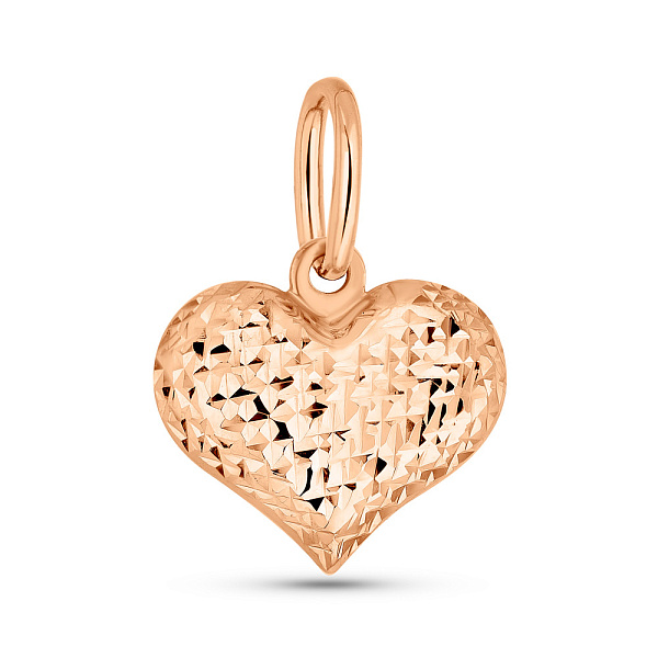 Кулон з червоного золота Сердечко (арт. 424825) – зображення 1