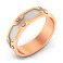 Кольцо из красного и белого золота (арт. 1401081бкм) – изображение 1