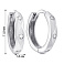 Серебряные серьги с фианитами (арт. 7502/9895/10) – изображение 2