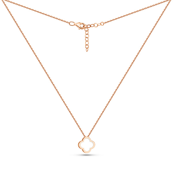 Золотое колье Клевер (арт. 352460/10еб) – изображение 2