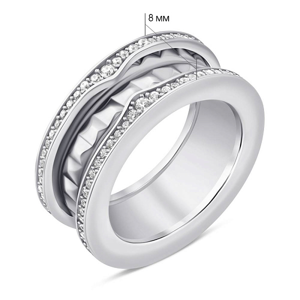 Серебряное кольцо с фианитами (арт. 7501/5334) – изображение 2