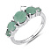 Серебряное кольцо с изумрудами (арт. 7501/1803493Изм) – изображение 2