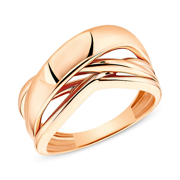 Кольцо из красного золота (арт. 155119) – изображение 1