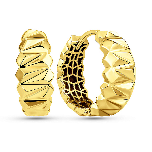 Серьги из желтого золота (арт. 1101221ж) – изображение 1