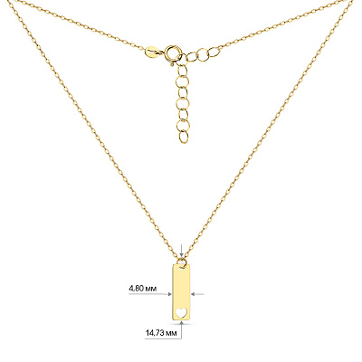 Золотое колье Celebrity Chain в желтом цвете металла (арт. 352168ж)