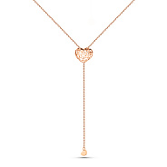 Колье-галстук Сердце из красного золота (арт. 360270)