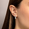 Серебряные серьги с фианитами (арт. 7502/1547С) – изображение 2