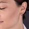Золотые серьги без камней (арт. 109978/15) – изображение 3