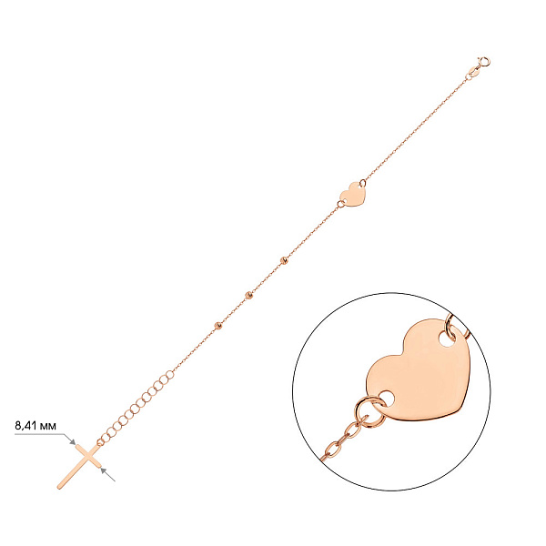 Браслет из красного золота (арт. 326958) – изображение 5
