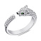 Серебряное кольцо с фианитами (арт. 7501/6069аз) – изображение 1