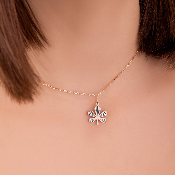 Золотой подвес Каштан (арт. 440951а) – изображение 4