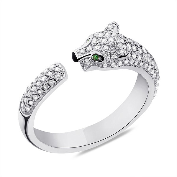 Серебряное кольцо с фианитами (арт. 7501/6069аз) – изображение 1