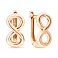 Золоті сережки «Нескінченність»  (арт. 107642) – зображення 1