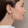 Серьги-кольца из желтого золота (арт. 122600/35ж) – изображение 4
