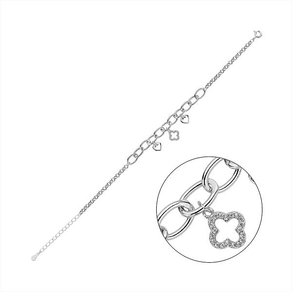 Серебряный браслет с фианитами (арт. 7509/4905) – изображение 1
