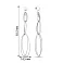 Длинные серьги Francelli из белого золота (арт. 1091209б) – изображение 5