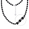 Серебряное колье с ониксом (арт. 7507/928о) – изображение 1