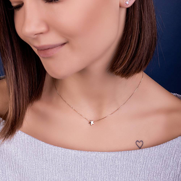 Колье из красного золота (арт. 361266) – изображение 4