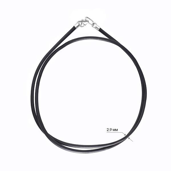 Ювелирный шнурок с золотым замком (арт. 360027б) – изображение 2