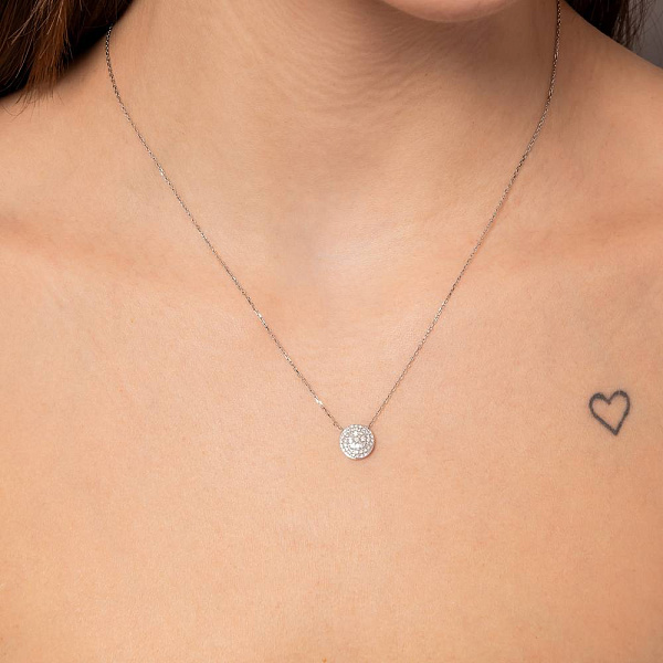 Золоте кольє з діамантами (арт. Ц341689020б) – зображення 3