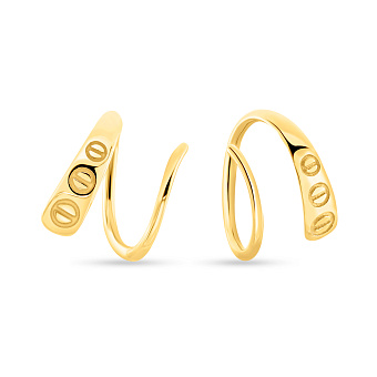 Серьги из желтого золота (арт. 109150ж)