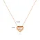 Колье «Сердечко» из желтого золота с фианитом (арт. 351214) – изображение 4
