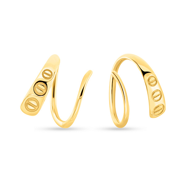 Серьги из желтого золота (арт. 109150ж) – изображение 1