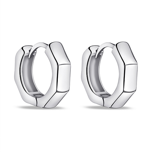 Серебряные серьги-кольца (арт. 7502/9634/15) – изображение 1