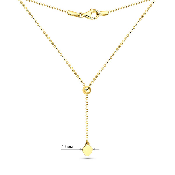 Колье Fly из желтого золота (арт. 352376/1ж) – изображение 6