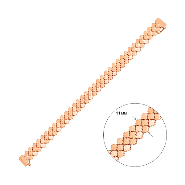 Золотой браслет Клевер (арт. 3261241) – изображение 4