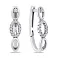 Серебряные серьги с фианитами (арт. 7902/5113-ч) – изображение 1