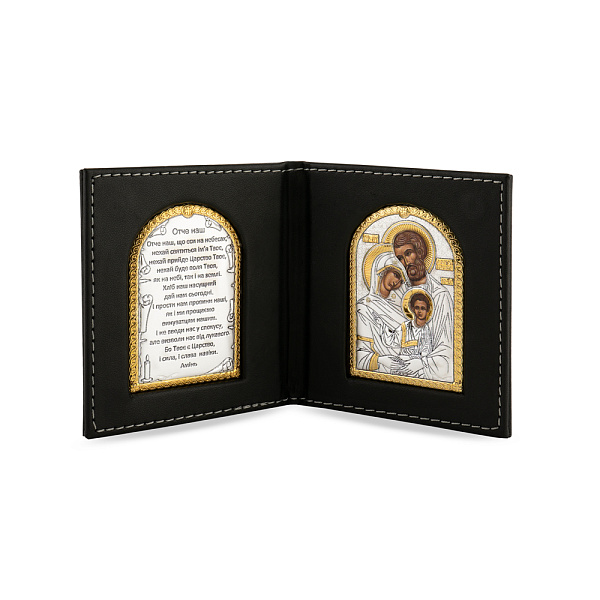 Икона Святое Семейство (80х85 мм) (арт. K/005G/UA) – изображение 1