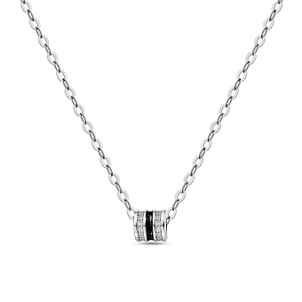 Фото Срібне кольє з емаллю і фіанітами (арт. 7507/2411еч)